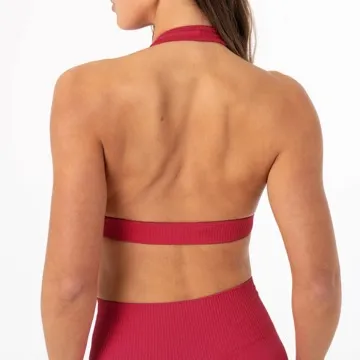 LS-B1116 Women's Sports Bra in Blue, original product photograph