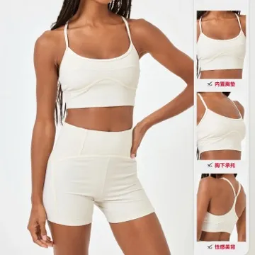 LS-B1118 Women's Sports Bra in Blue, original product photograph