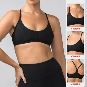 LS-B1120 Women's Sports Bra in White, original product photograph