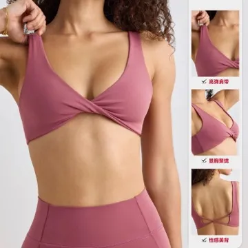 LS-B1128 Women's Sports Bra in White, original product photograph