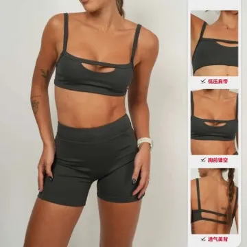LS-B1129 Women's Sports Bra in White, original product photograph