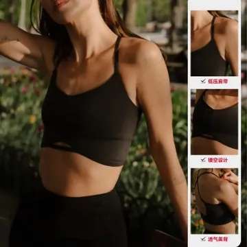 LS-B1131 Women's Sports Bra in White, original product photograph