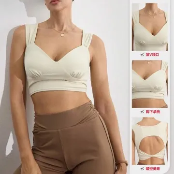 LS-B1132 Women's Sports Bra in Coffee, original product photograph