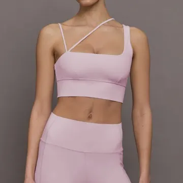 LS-B1133 Women's Sports Bra in White, original product photograph