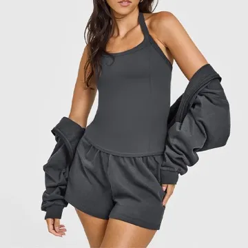 LS-B1135 Women's Padded Sports Tank in Blue, original product photograph
