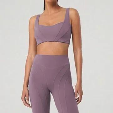 LS-B1136 Women's Padded Sports Tank in White, original product photograph