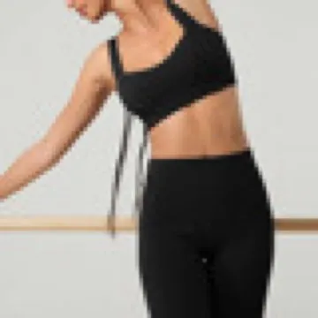 LS-B1136 Women's Padded Sports Tank in Chocolate, original product photograph