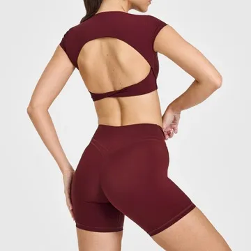 LS-B1138 Women's Padded Sports Tank in Red, original product photograph