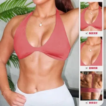 LS-B1144 Women's Sports Bra in White, original product photograph