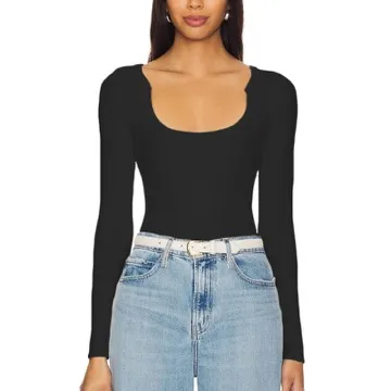 LS-B1146 Women's Long-Sleeve Yoga Top in White, original product photograph