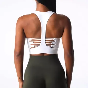 LS-B1149 Women's Training Tank Top in White, original product photograph