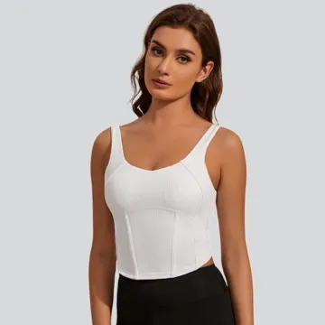 LS-B1151 Women's Padded Sports Tank in Grey, original product photograph
