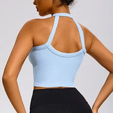 LS-B1160 Women's Padded Sports Tank in Black, original product photograph
