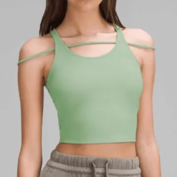 LS-B1163 Women's Training Tank Top in Green, original product photograph