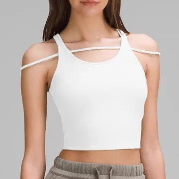 LS-B1163 Women's Training Tank Top in Sand, original product photograph
