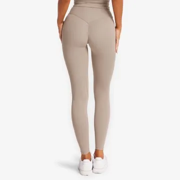 LS-B1173 Women's Yoga Leggings in Ivory, original product photograph