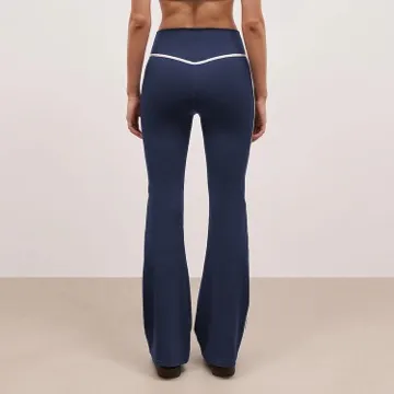 LS-B1174 Women's Flare Yoga Pants in Grey, original product photograph