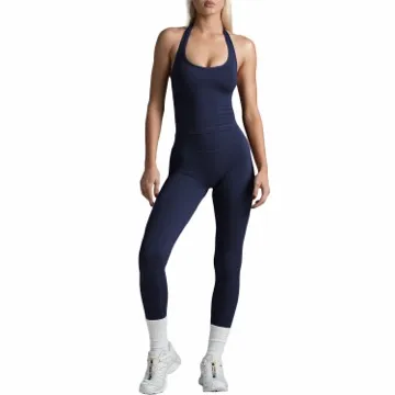 LS-B1176 Women's Tank & Shorts Set in Navy, original product photograph