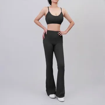 LS-B1179 Women's Tank & Shorts Set in Grey, original product photograph
