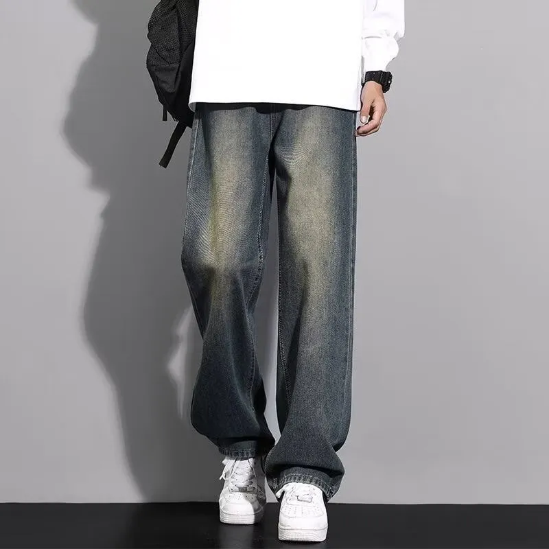 ST26-BJ-008 Vintage-Wash Baggy Jeans in Cement Wash, original product photograph