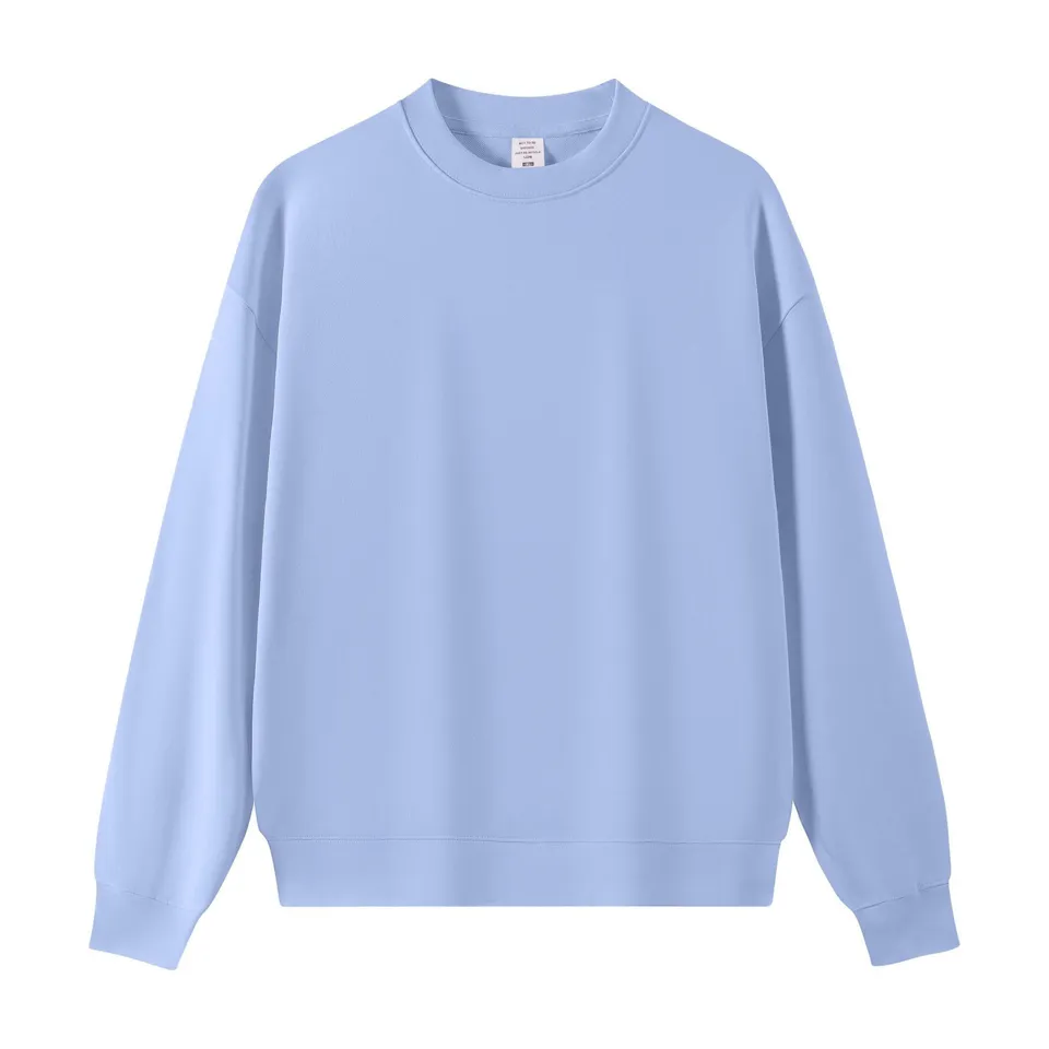 ST26-HD-003 Boxy Wide-Sleeve Crewneck Sweatshirt in Sky Blue, original product photograph