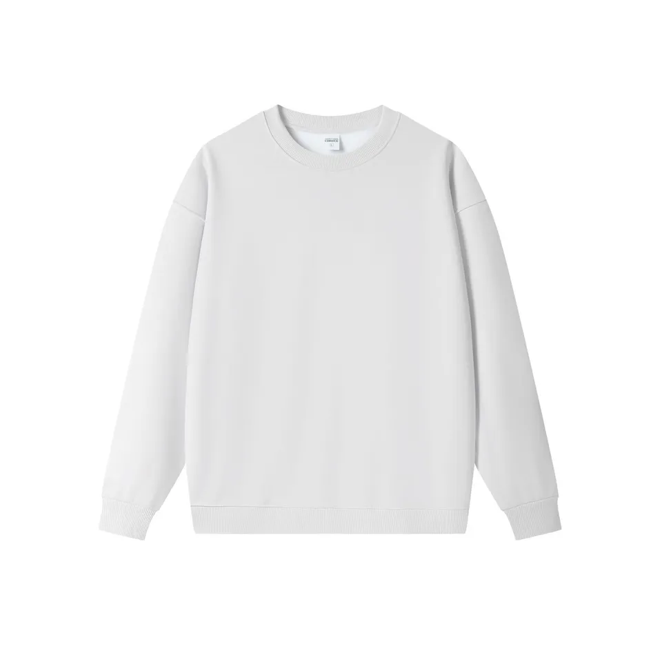 ST26-HD-005 Heavy Fleece Crewneck Sweatshirt in White, original product photograph