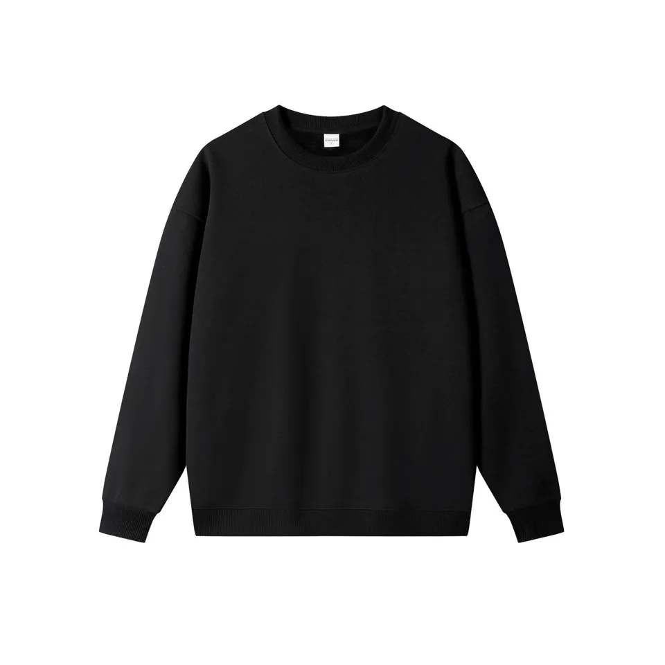 ST26-HD-005 Heavy Fleece Crewneck Sweatshirt in Black, original product photograph