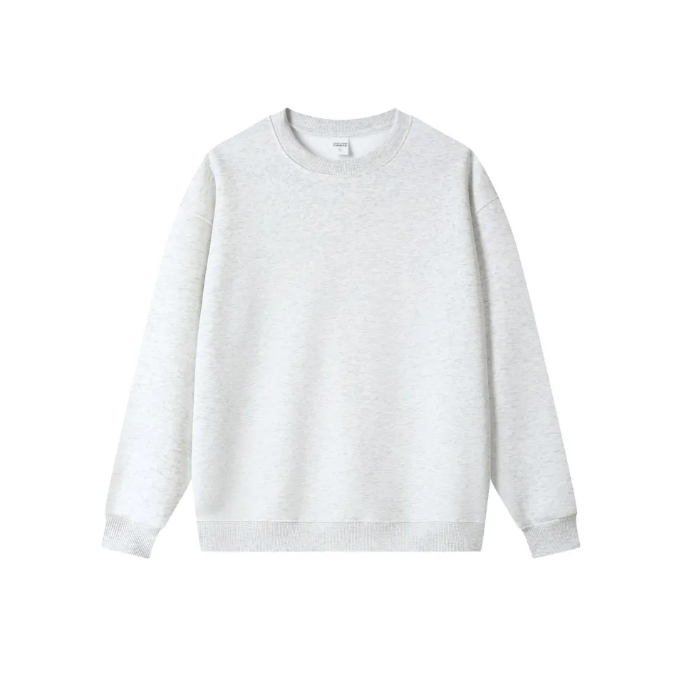 ST26-HD-005 Heavy Fleece Crewneck Sweatshirt in Light Grey Marl, original product photograph