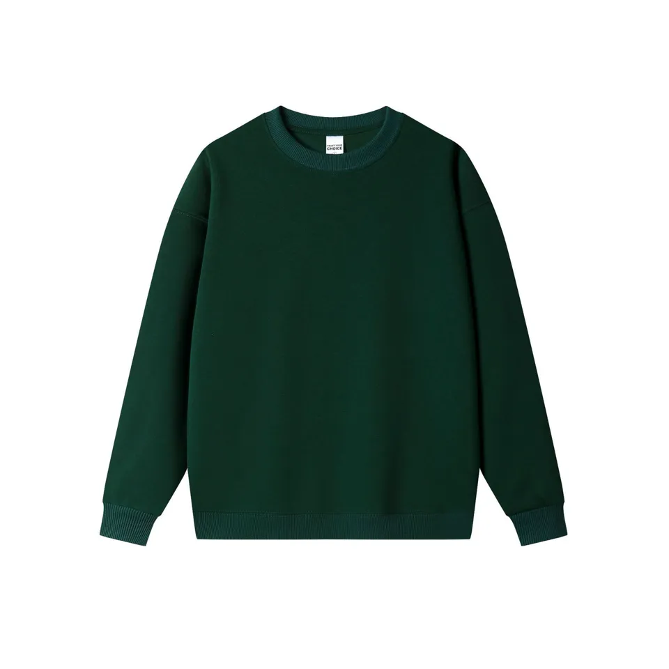ST26-HD-005 Heavy Fleece Crewneck Sweatshirt in Forest Green, original product photograph