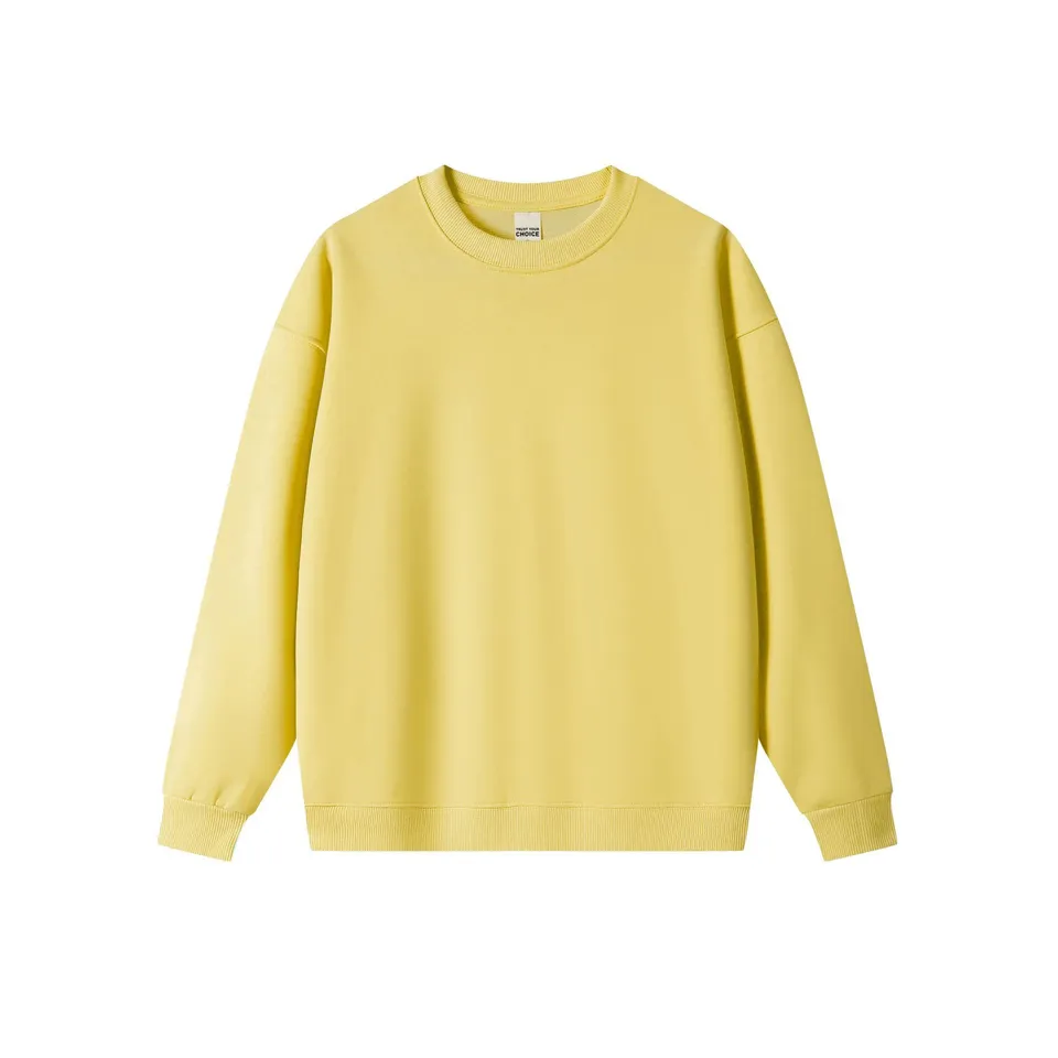 ST26-HD-005 Heavy Fleece Crewneck Sweatshirt in Yellow, original product photograph