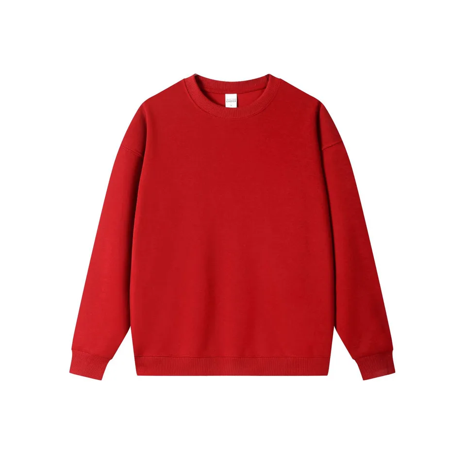 ST26-HD-005 Heavy Fleece Crewneck Sweatshirt in Red, original product photograph