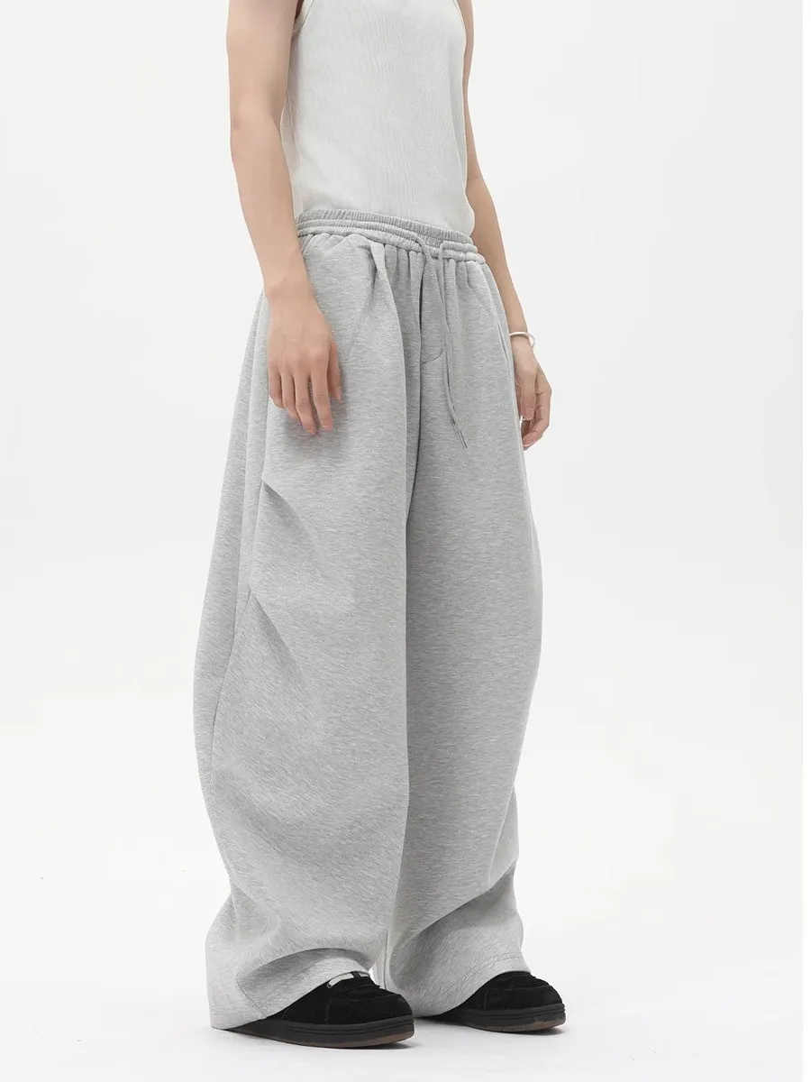 ST26-SP-001 Shaped-Seam Wide-Leg Sweatpants in Grey Marl, original product photograph