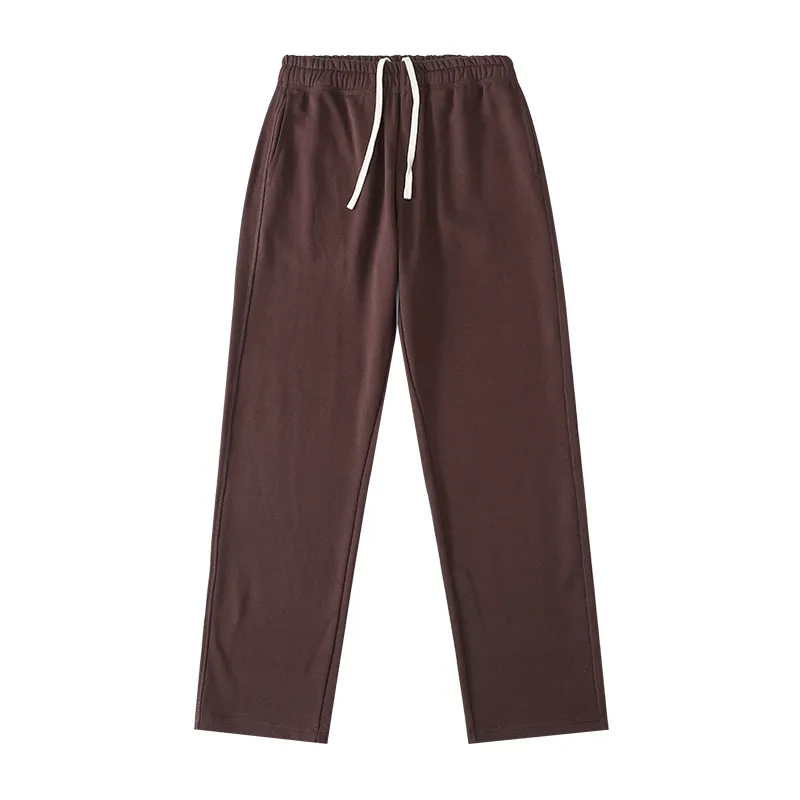 ST26-SP-002 Straight-Leg Terry Sweatpants in Plum Brown, original product photograph
