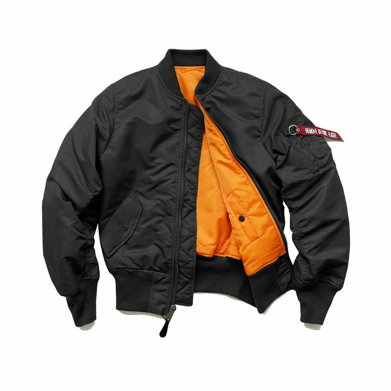 ST26-VB-007 MA-1 Flight Jacket in Black, original product photograph