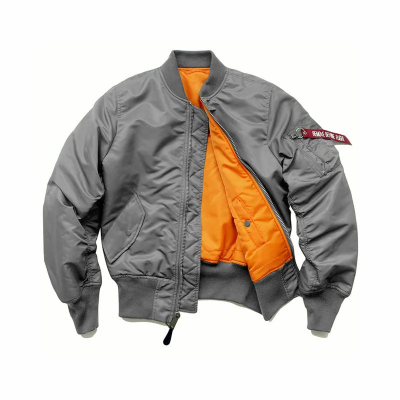 ST26-VB-007 MA-1 Flight Jacket in Grey, original product photograph