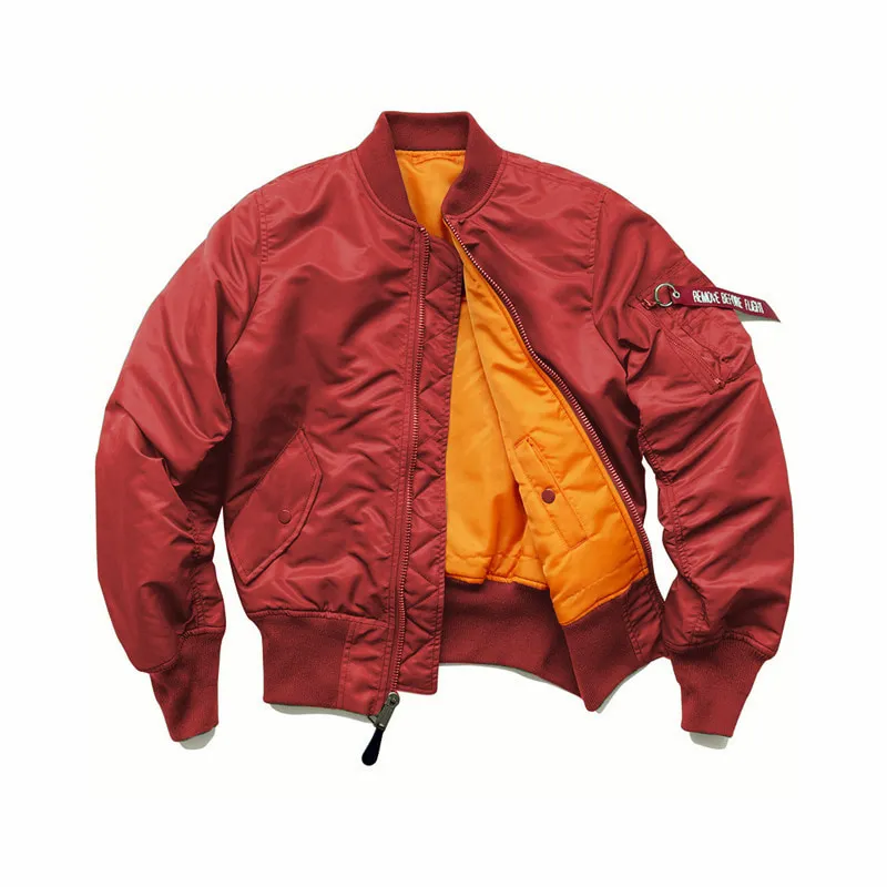 ST26-VB-007 MA-1 Flight Jacket in Red, original product photograph