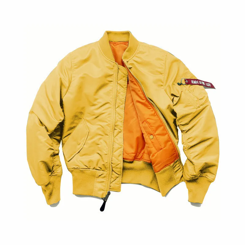 ST26-VB-007 MA-1 Flight Jacket in Yellow, original product photograph