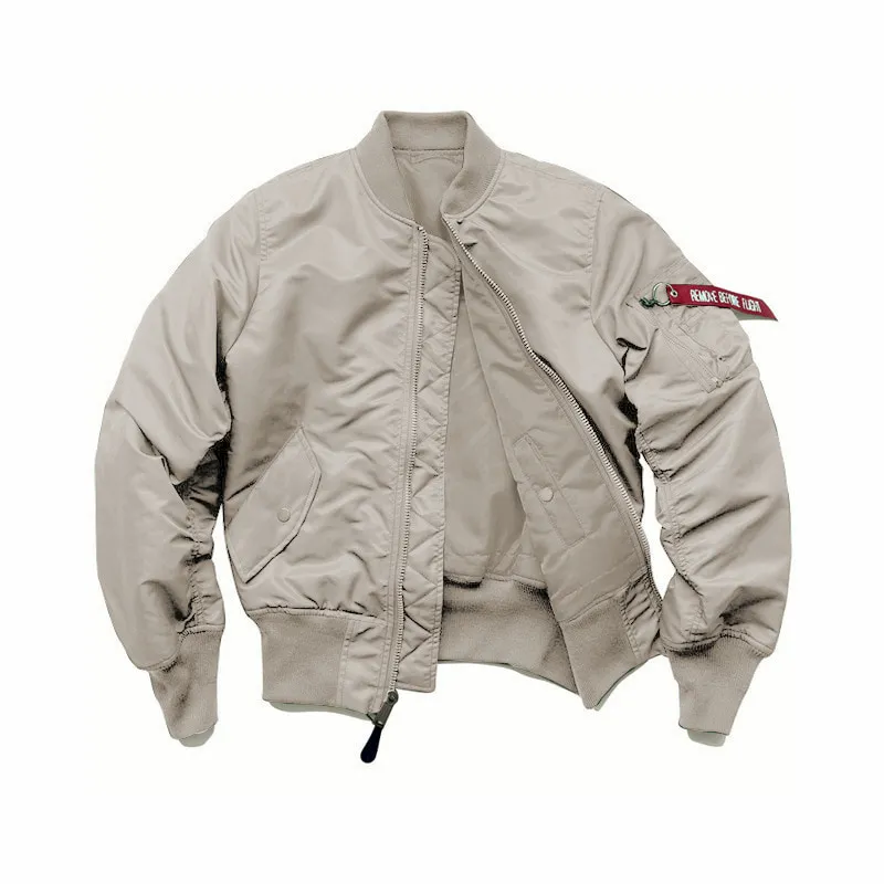 ST26-VB-007 MA-1 Flight Jacket in Beige, original product photograph