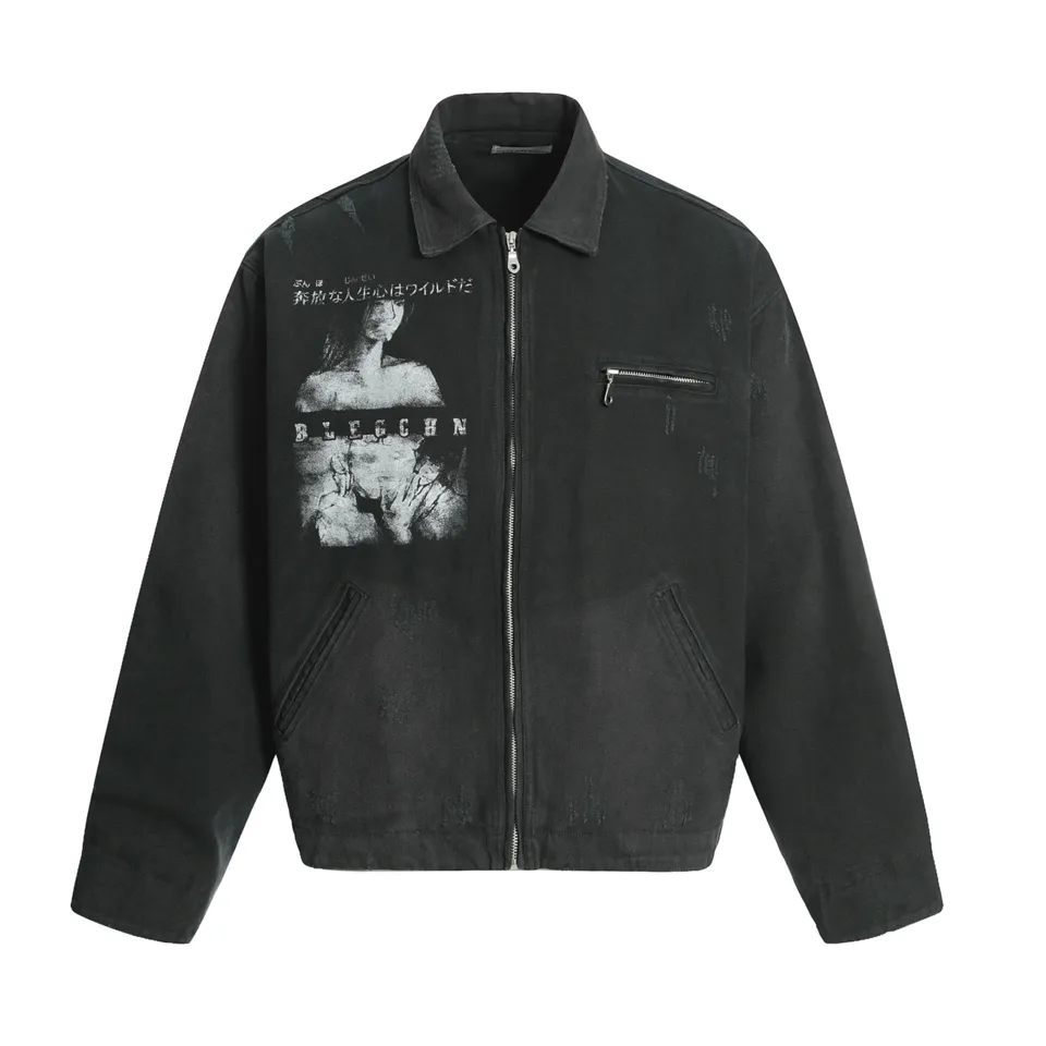 ST26-WJ-001 Washed Black front view — original product photograph